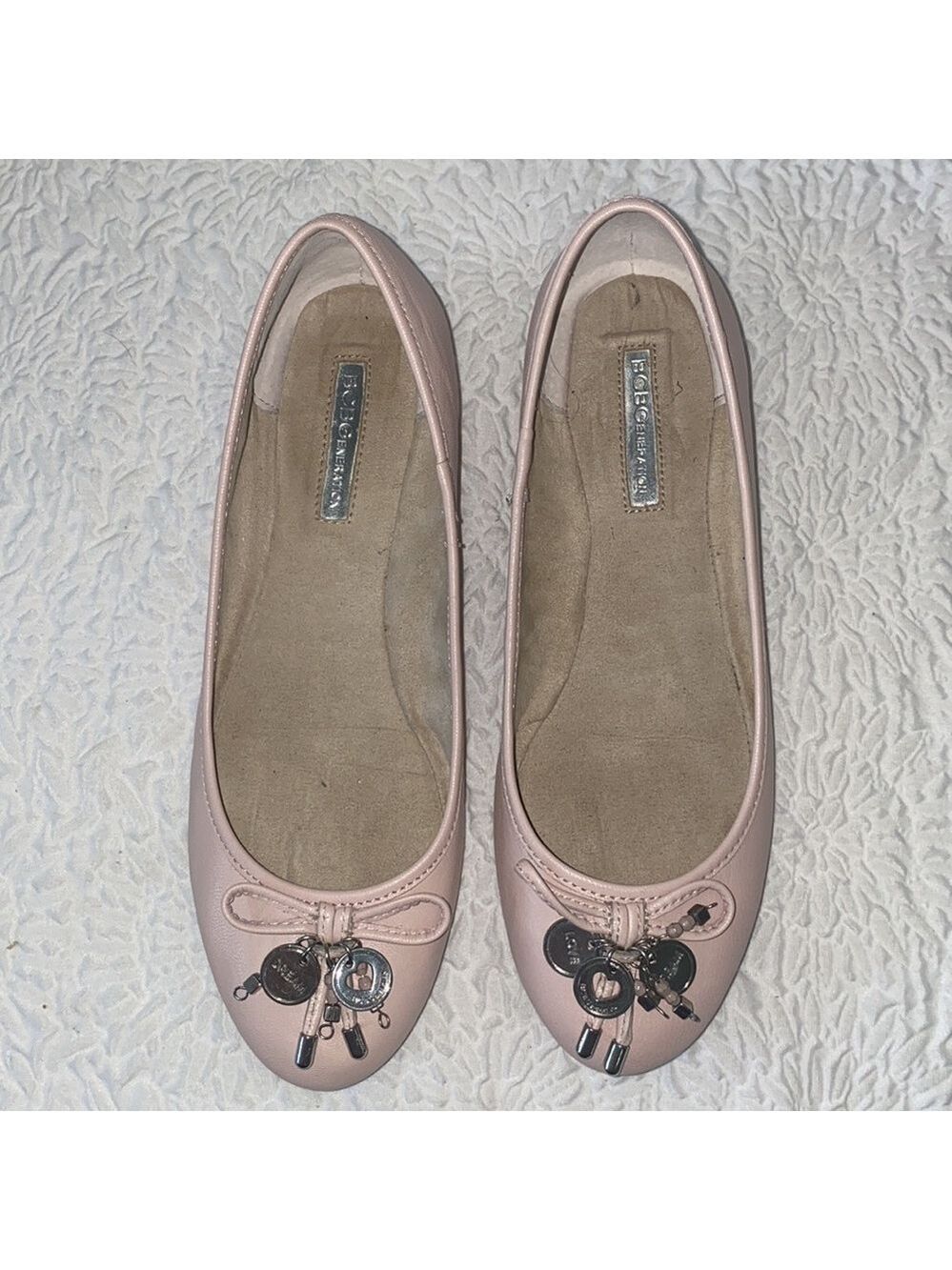 BCBGeneration Barely Pink Beckie Ballet Flats - Picture 2 of 11